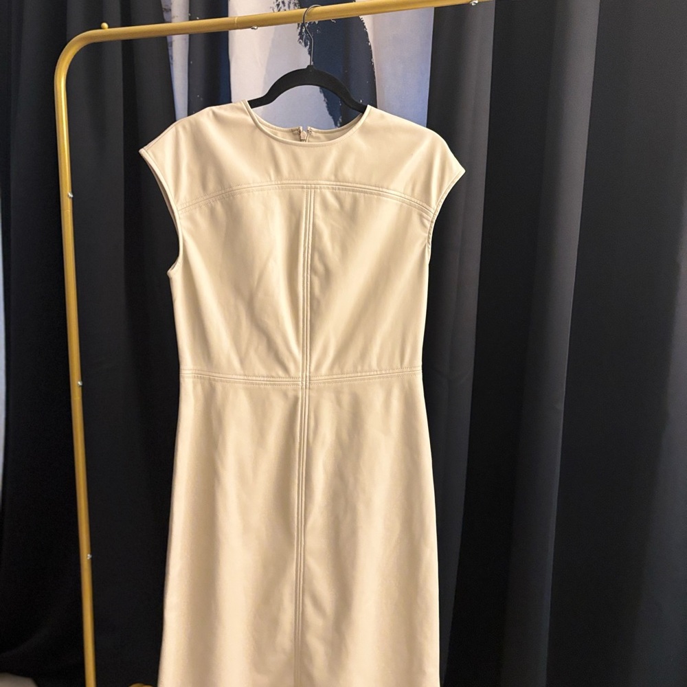 Elegant Cream Women's Dress